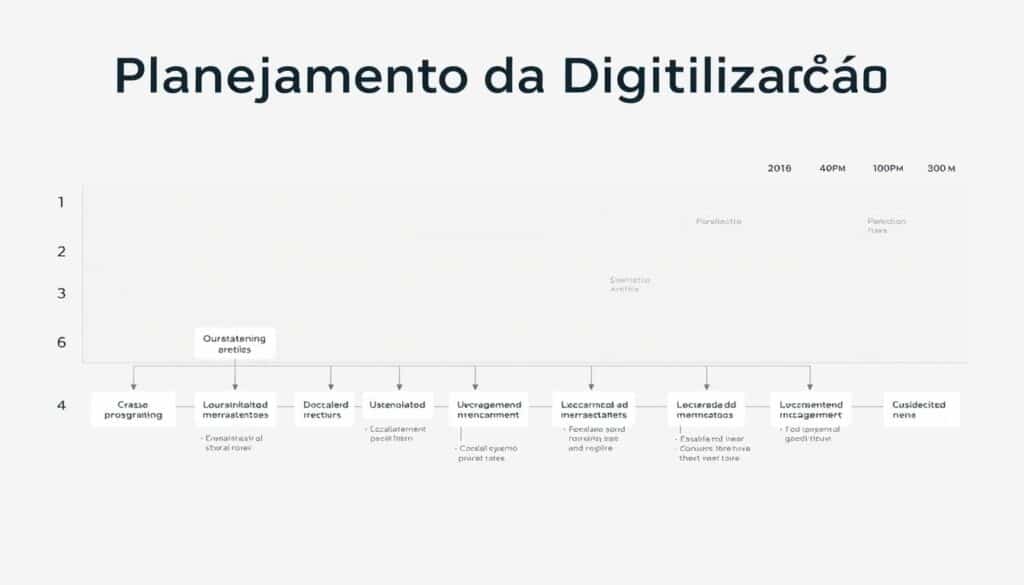 planejamento estratégico e cronograma de implementação